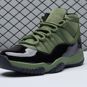 Air Jordan 11 Retro Army Green Black CT8012 300 - Image 2