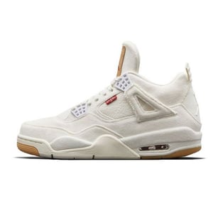Levis X Air Jordan 4 White Ao2571-100