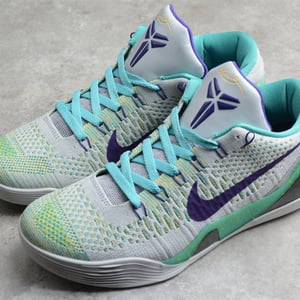 Nike Kobe 9 Grey Green Purple 630487-005 - Image 14