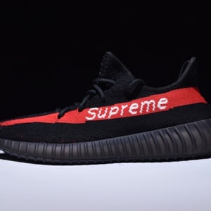 Adidas Supreme Yeezy Boost 350 V2 Black And Red