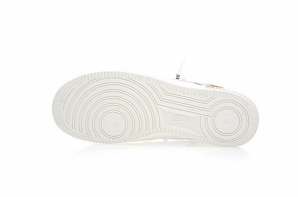 Nike Air Force 1'07 Off White White Sail Silver Metallic Ao4297-100 - Image 6