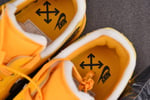 Nike Air Force 1 Low Off-White University Gold Metallic Silver Dd1876-700 - Image 2