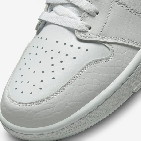 Air Jordan 1 Retro Low Golf ?White Crocodile? Dd9315-110 - Image 8