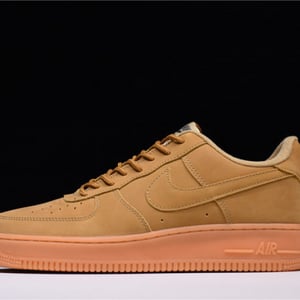 Nike Air Force 1 07 Wb Flax/Flax-Gum Wheat Basketball Shoes Aa4061-200