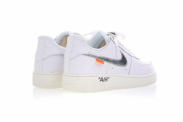 Nike Air Force 1'07 Off White White Sail Silver Metallic Ao4297-100 - Image 5