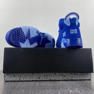Air Jordan 6 UNC Tar Heels Six Championships PE - Image 5