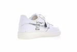 Nike Air Force 1'07 Off White White Sail Silver Metallic Ao4297-100 - Image 4