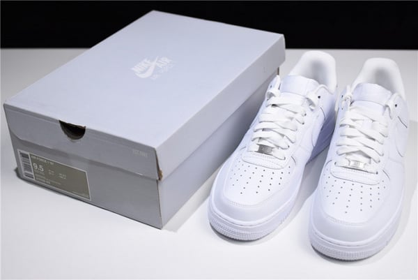 Nike Air Force 1 07 All Triple White Classic Shoes Sneakers Af1 315122-111 - Image 5