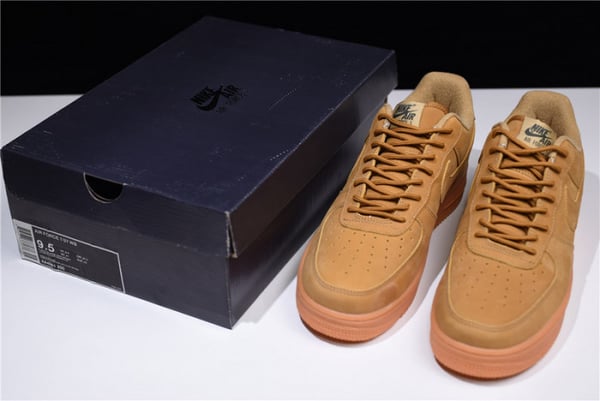 Nike Air Force 1 07 Wb Flax/Flax-Gum Wheat Basketball Shoes Aa4061-200 - Image 8
