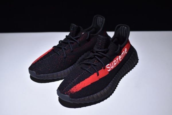 Adidas Supreme Yeezy Boost 350 V2 Black And Red - Image 6