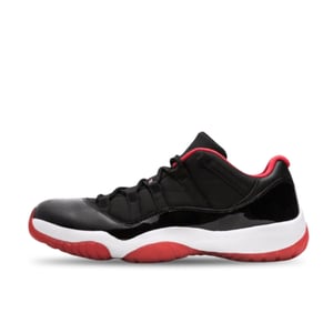 Air Jordan 11 Retro Low Bred Black/ Red Mens 528895-012