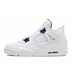 Air Jordan 4 Retro Pure Money White Purple Ct8527-115