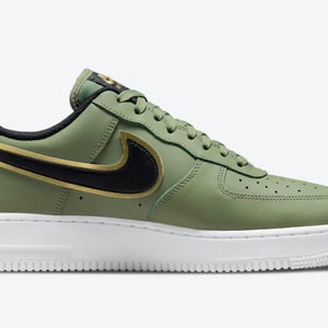 Nike Air Force 1 Low 07 Double Swoosh Olive Green Da8481-300 - Image 6