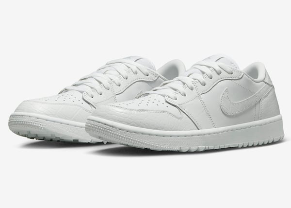 Air Jordan 1 Retro Low Golf ?White Crocodile? Dd9315-110 - Image 2