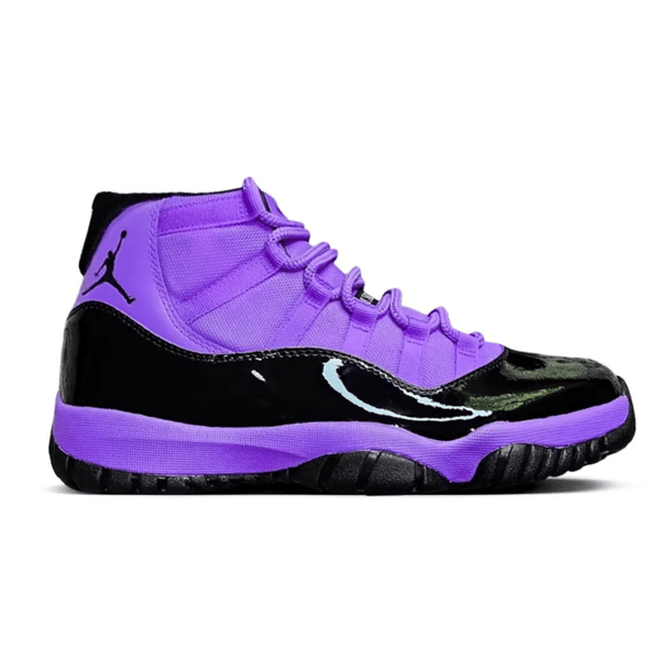 Air Jordan 11 Retro Black and Purple Shoes - Image 6