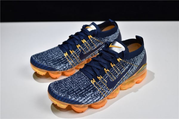 Nike Air Vapormax Flyknit 3 Navy Orange Aj6900-400 - Image 9