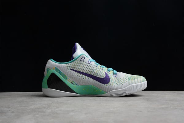Nike Kobe 9 Grey Green Purple 630487-005 - Image 5