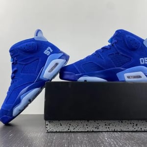 Air Jordan 6 UNC Tar Heels Six Championships PE - Image 3