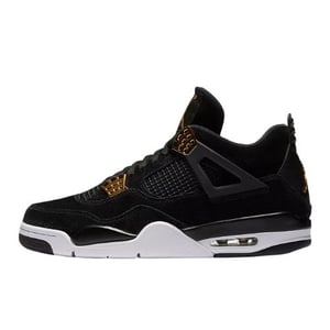 Air Jordan 4 Royalty Black/Metallic Gold-White Mens 308497-032