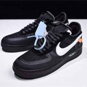 Off-White Nike Air Force 1 Low Black Ao4606-001 - Image 12