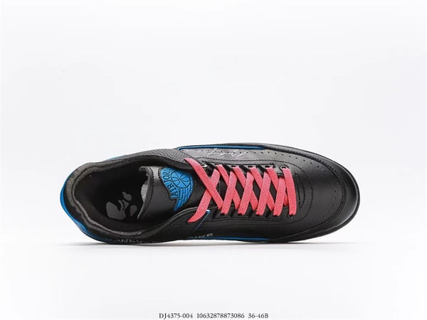 Air Jordan 2 Retro Low Sp Off-White Black Blue Dj4375-004 - Image 2