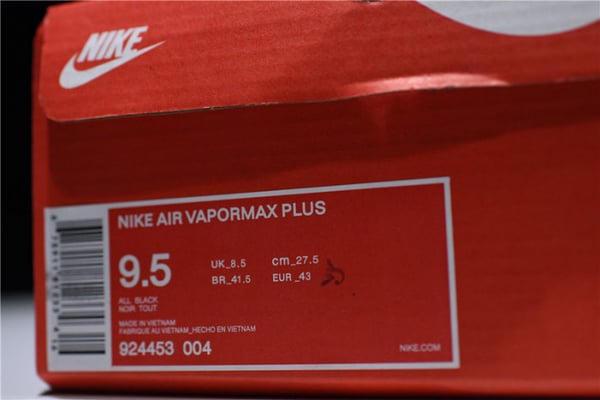 Nike Air Vapormax Plus Triple Black 924453-004 - Image 2