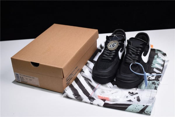 Off-White Nike Air Force 1 Low Black Ao4606-001 - Image 30