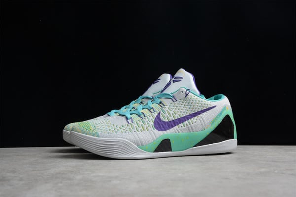 Nike Kobe 9 Grey Green Purple 630487-005 - Image 6