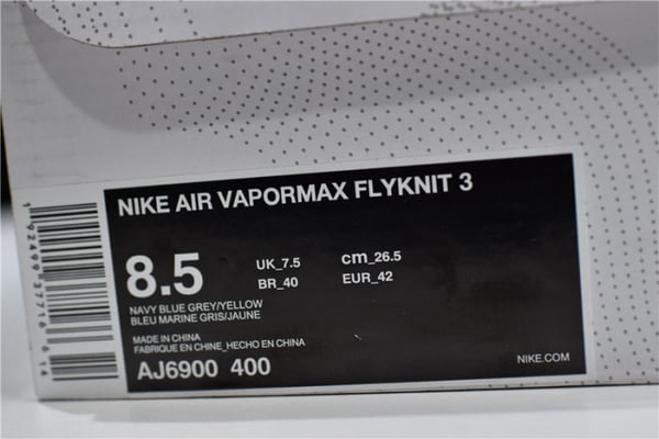 Nike Air Vapormax Flyknit 3 Navy Orange Aj6900-400 - Image 11