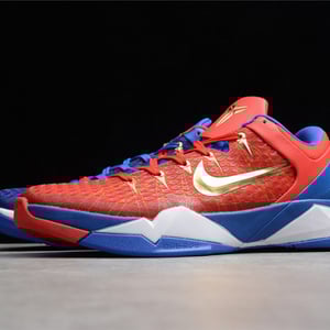 Nike Zoom Kobe Vii Rlx Red Blue Metallic Gold 488371-406 - Image 6