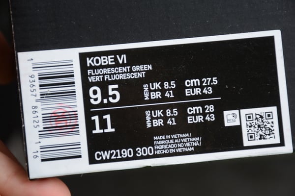 Zoom Kobe 6 Protro Grinch Cw2190-300 - Image 7