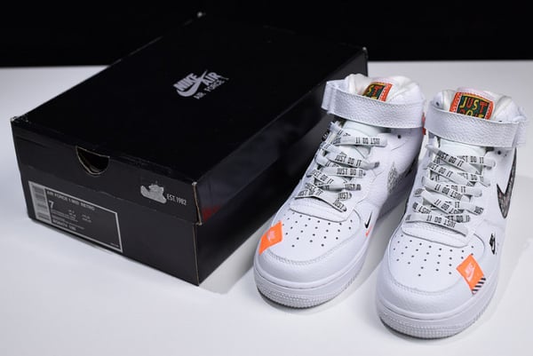 Nike Air Force 1 Mid Just Do It Bq6474-100 - Image 12