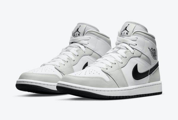 Air Jordan 1 Mid ?Light Smoke Grey?  Bq6472-015 - Image 2