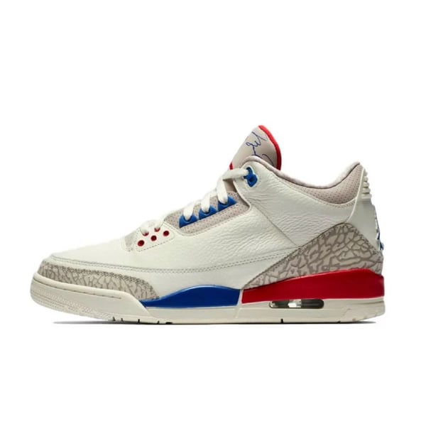 Air Jordan 3 Retro Charity Game Sail Red Mens 136064-140
