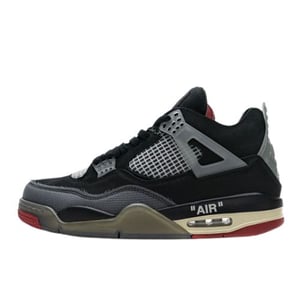 Off-White X Air Jordan 4 Bred Black/Red Cv9388-001
