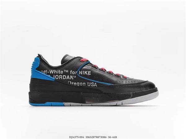 Air Jordan 2 Retro Low Sp Off-White Black Blue Dj4375-004 - Image 10