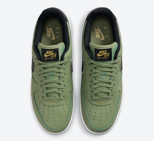 Nike Air Force 1 Low 07 Double Swoosh Olive Green Da8481-300 - Image 3