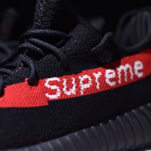 Adidas Supreme Yeezy Boost 350 V2 Black And Red - Image 11