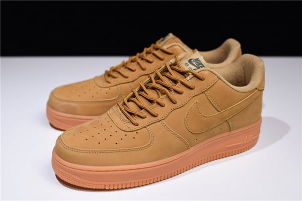 Nike Air Force 1 07 Wb Flax/Flax-Gum Wheat Basketball Shoes Aa4061-200 - Image 11