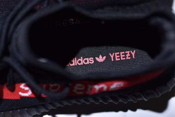 Adidas Supreme Yeezy Boost 350 V2 Black And Red - Image 7