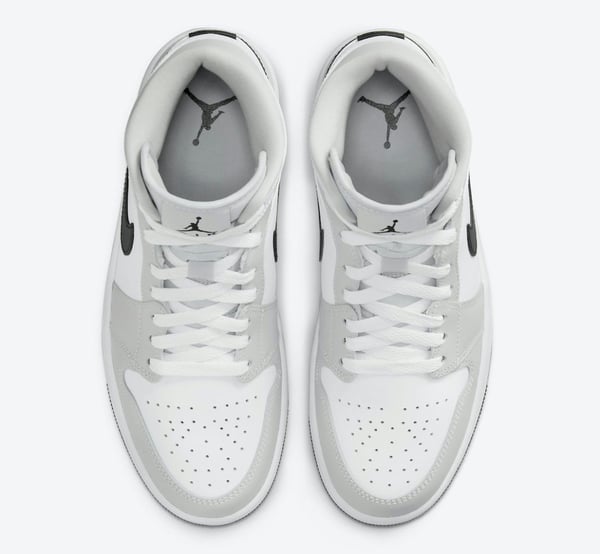 Air Jordan 1 Mid ?Light Smoke Grey?  Bq6472-015 - Image 3