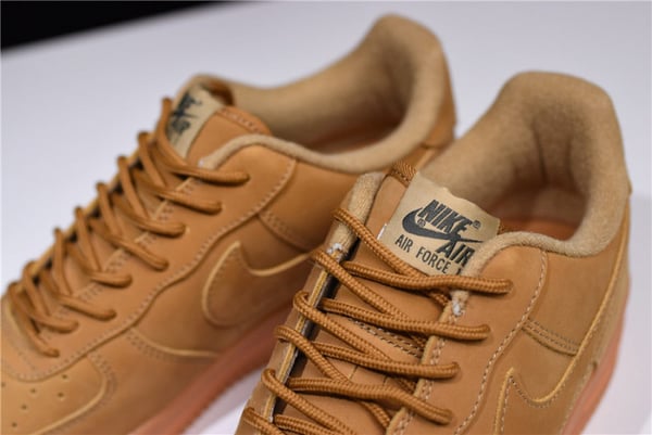 Nike Air Force 1 07 Wb Flax/Flax-Gum Wheat Basketball Shoes Aa4061-200 - Image 4