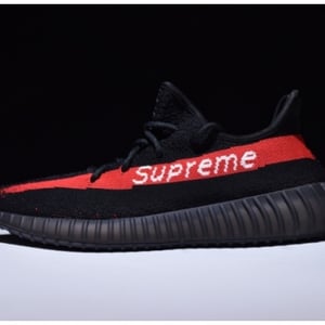 Adidas Supreme Yeezy Boost 350 V2 Black And Red - Image 15