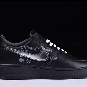 Off-White X Nike Air Force 1 07 Low Black Av5210-001 - Image 18