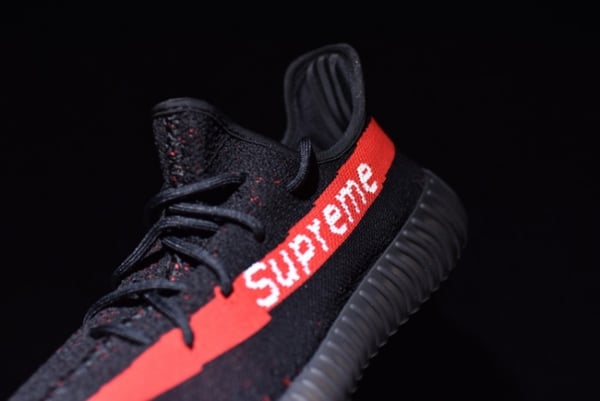 Adidas Supreme Yeezy Boost 350 V2 Black And Red - Image 14