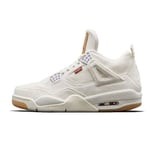 Levis X Air Jordan 4 White Ao2571-100