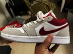 Nike Air Jordan 1 Low SE ?Light Smoke Grey Gym Red? DC6991-016 - Image 7